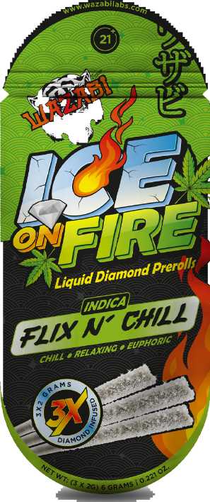 Wazabi Ice on Fire Liquid Diamond(3×2g) / Flix n Chill